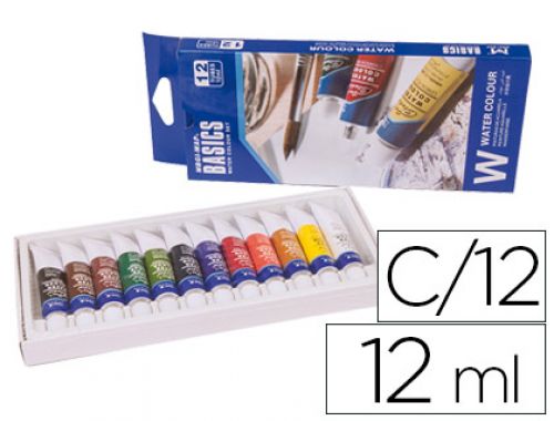 Pintura aguarela artist caixa cartao de 12 cores sortidas de 12 ml , Artist , 57228 , 6949905294951